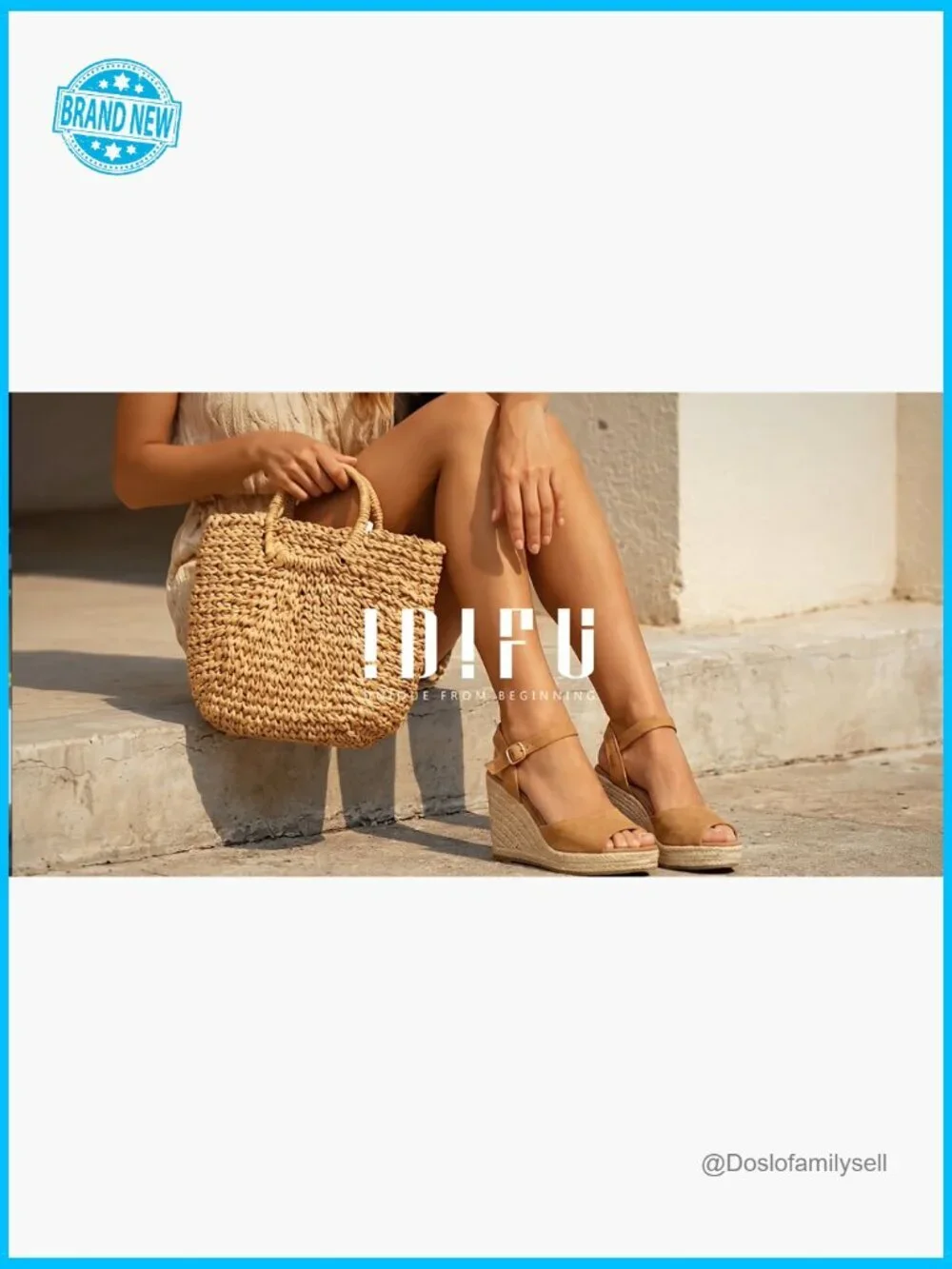 Espadrille Wedges Sandals Women Platform Peep Toe Slingback Comfortable Casual
